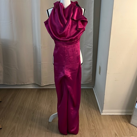 INC International Concepts Pants - NWT INC Satin Fuschia Jumpsuit